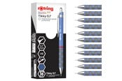 Schrijf- en tekengerei - Rotring Tikky Mechanical Pencil | HB 0.7 mm | Iris (blue) Barrel | Lightweight with Rubberised Grip | 12 Count - 2214584