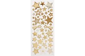 Hobby artikelen - Creativ Company - Stickers Gold Stars 1 Sheet - 29152
