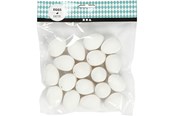 Schrijf- en tekenartikelen - Creativ Company - Quail eggs White 18 pcs. - 51023