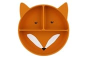 Speelgoed voor baby's - Trixie Baby Silicone Plate with Compartments and Suction Cup - Mr. Fox - 96-445