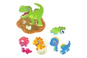 Speelgoed voor baby's - Toi-Toys Little Stars Foam Floor Puzzle Dino 36 pcs. - 72487A