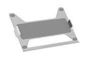 Muurbevestigingen, AV-bevestigingen & AV-meubels - Multibrackets M Basic mounting component - for notebook - silver - Max - recommended for - 7350105217968