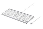 Toetsenbord - Deltaco USB-C Keyboard for iOS/MacOS - Toetsenbord - Zonder numeriek toetsenblok - Noords - Zilver - TB-126-C