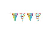 Speelgoed - Folat BV - Bunting Rainbow Happy Birthday 6mtr. - 65827