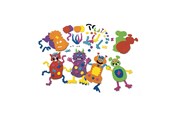 Schrijf- en tekenartikelen - Colorations - Make Your Own Foam Monsters Craft Kit Set of 12 - CHMONSTE
