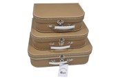 Outfits & Kostuums - Playwood - Cardboard Suitcase Set Brown 3 pcs. - Sl0371