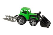 Buiten spelen - Plasto Tractor with frontloader and plough 52 cm - 1698000GRB