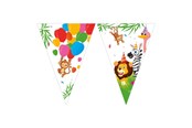 Speelgoed - Globos - Paper Bunting Jungle Balloons. 3mtr. - 93785