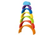 Speelgoed voor baby's - Toi-Toys Little Stars Baby Stacking Tower Rainbow 7pcs. - 72645A