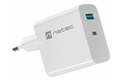 Mobiel - Adapters & Opladers - Natec Ribera power adapter - GaN - USB 24 pin USB-C - 45 Watt - NUC-2142