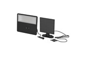 Lampen - EGLO Panettieri Solar Wall 1500LM with Sensor Black/White - 901086