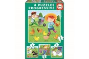 Puzzels - Educa 6-9-12-16 Farm Animals - 80-17145