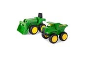 Speelgoedauto - John Deere Mini Sandbox Tractor And Dump Truck Set - 942-35874