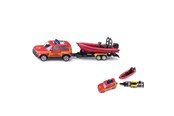 Speelgoedauto - SIKU Land Rover Defender with Boat - 313-1608