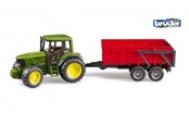 Speelgoedauto - Bruder  John Deere 6920 tractor with tipping trailer toy - BR2057