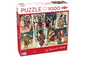 Puzzels - Tactic Vintage Christmas Cards 1000 pcs puzzle - 59223