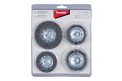 Boren en bits - Makita D-65729 Wire Wheel Brush 4 Pieces - D-65729