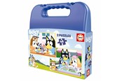 Puzzels - Educa Puzzle Suitcase 2x48 - Bluey - 80-19831