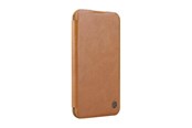 Mobiel - Covers & Cases - Nillkin Qin Pro Leather Case for iPhone 16 - Brown - 6902048281943