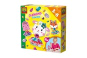 Creatief spelen - SES Creative Diamond Dancers - Craft Kit to Make Paper Dancing Dolls - Decorate with 65 Diamond Stickers - S14048