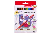 Schrijf- en tekengerei - Bruynzeel Kids Felt-tip pens 12 pcs. - 60121112