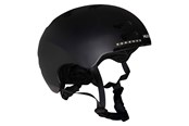 Buiten spelen - Hudora Skater Helmet with Visor and LED Black Size M (55-58cm) - 84175