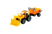 Speelgoedauto - Cavallino Toys - Tractor with Front Loader and Trailer - 2772CN01