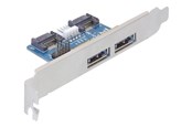 Kabels - diversen - DeLOCK Slot bracket 2x eSATAp 5V/12V with Low Profile Bracket - 61725