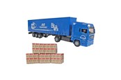 Speelgoedauto - Kids Globe Man Truck with Trailer 30cm - 540568