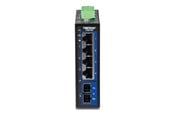 Switch - TRENDnet TI-G51SC - Version v1.0R - switch - industrial with multimode SC port - 5 ports - TAA Compliant - TI-G51SC