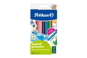 Hobby artikelen - Pelikan Aquarell-Buntstifte Set inkl. Haarpinsel 12 Farben - 100401599
