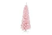 Decoratie - NORDIC WINTER Christmas tree artificial PVC - 180 x 68 cm - "BLING" Class C - pink - 780-182