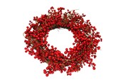Decoratie - NORDIC WINTER Artificial wreath Ø60 cm w/red berries - 780-091