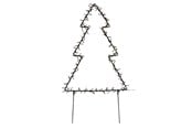 Decoratie - NORDIC WINTER Metal christmas tree - 75 cm 130 LED lights - 780-041