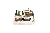 Decoratie - NORDIC WINTER Christmas town "Treehouse Town" w/lights & music - 780-521