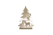 Decoratie - NORDIC WINTER Christmas silhouette 3D LED - reindeer - 780-550