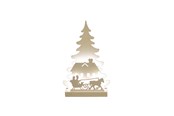 Decoratie - NORDIC WINTER Christmas silhouette 3D LED - Sleigh - 780-552