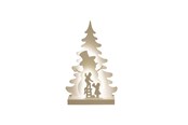 Decoratie - NORDIC WINTER Christmas silhouette 3D LED - Snowman - 780-553