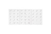 Hobby artikelen - Creativ Company - Letters and Numbers Template - 26965