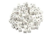 Schrijf- en tekenartikelen - Creativ Company - Letter Beads White A-Z 92pcs. - 68981