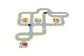 Puzzels - Goki - Floor Puzzle Roads with 2 Vehicles 47pcs. Vloer - 57422
