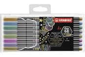 Schrijf- en tekengerei - STABILO Pen 68 Metallic - Felt-tip pen - Set of 8 pieces - 6808/8-11