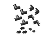 Kabelgoot, Kabelhoes & Kabelbinders - D-LINE Accessory Kit 20x10 Clip-Over Design Black - CLOAP2010B