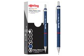 Schrijf- en tekengerei - Rotring Tikky Retro Mechanical Pencils | 2B 0.5 mm | Blue Barrels | 12 Count - 2202566