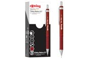Schrijf- en tekengerei - Rotring Tikky Retro Mechanical Pencils | 2B 0.7 mm | Red Barrels | with Comfort Rippled Grip | 12 Count - 2202631