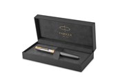 Schrijf- en tekengerei - Parker Sonnet Intrerpid Journeys Collection Rollerball Pen Ancient China Edition Grey Lacquer with Solid Silver Cap & Gold Trims Fine Point Gift Box - 2207188