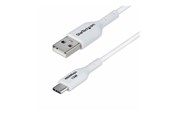 USB-kabel - StarTech.com 3ft (1m) White USB-A to USB-C Charging Cable/Cord M/M - USB-C cable - USB to 24 pin USB-C - 1 m - USB2AC1MNCWHE