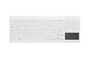 Toetsenbord - Cherry Medical AK-C7412F - keyboard - compact compact - with touchpad - QWERTY - Pan Nordic - white Input Device - Toetsenbord - Noords - Wit - AK-C7412F-GFUS-W/NOR