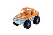 Speelgoedauto - Cavallino Toys Cavallino Jeep Orange with 2 Play Figures - 3501SF01
