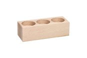 Schrijf- en tekenartikelen - Playwood - Tealight holder Rectangle Beechwood - SL204E